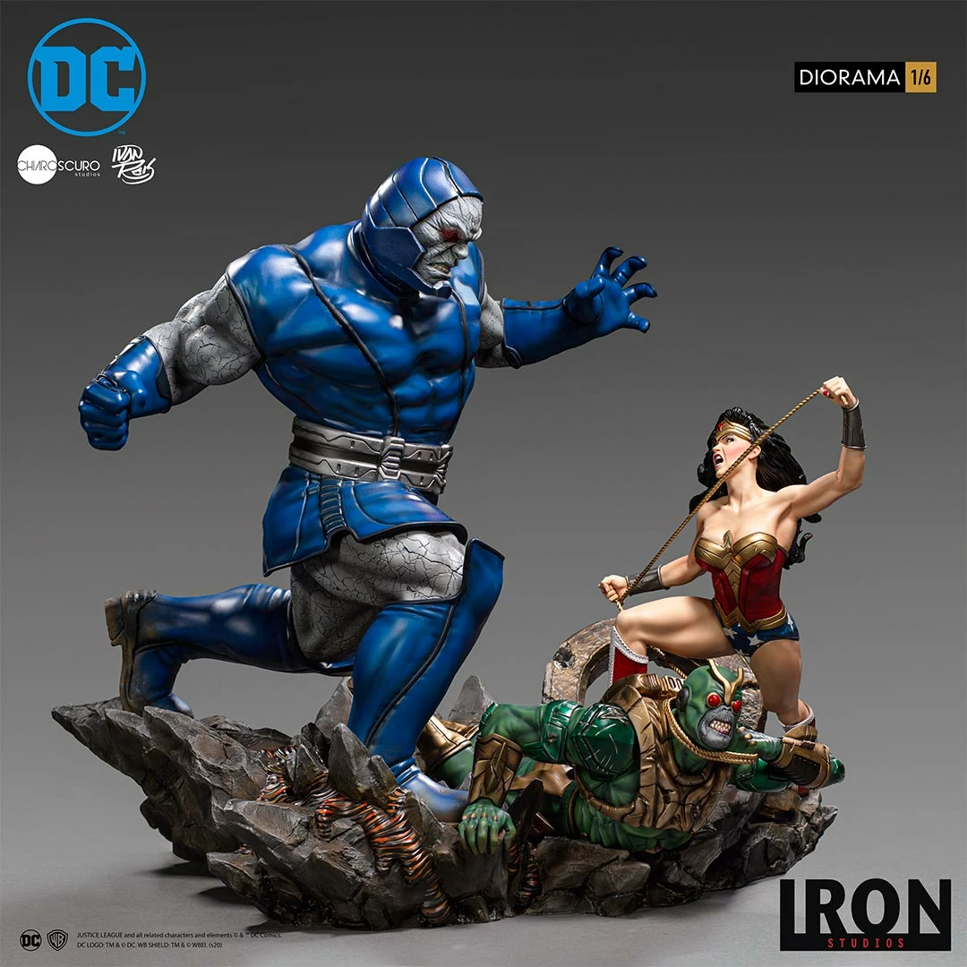 New 🎁 Wonder 👩 Woman Vs Darkseid Diorama 1/6 – DC Comics By Ivan Reis Iron Studios ⌛ 3 Wonder Woman Vs Darkseid Diorama 1/6 – DC Comics By Ivan Reis Iron Studios