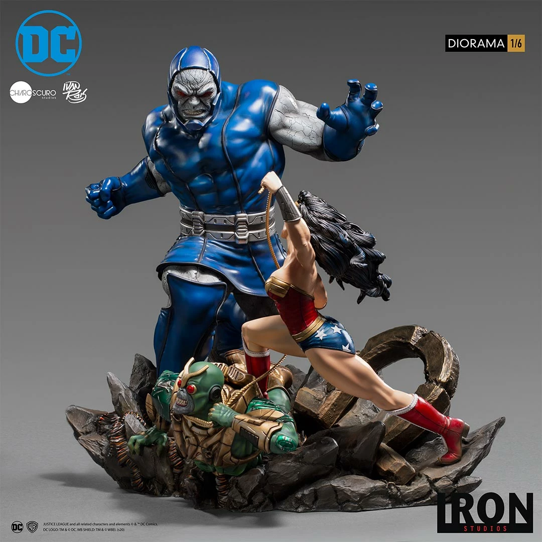 New 🎁 Wonder 👩 Woman Vs Darkseid Diorama 1/6 – DC Comics By Ivan Reis Iron Studios ⌛ 4 Wonder Woman Vs Darkseid Diorama 1/6 – DC Comics By Ivan Reis Iron Studios