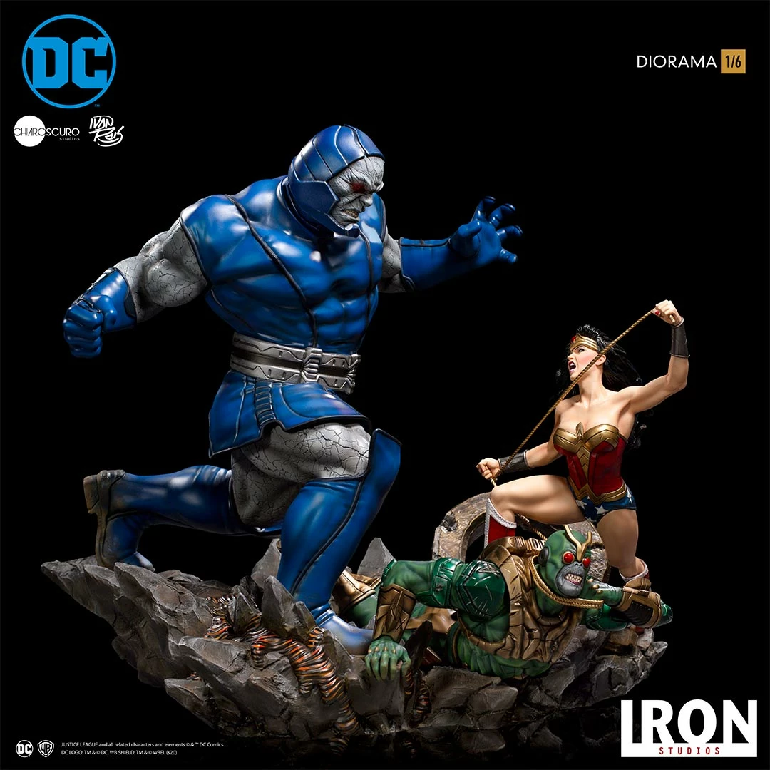 New 🎁 Wonder 👩 Woman Vs Darkseid Diorama 1/6 – DC Comics By Ivan Reis Iron Studios ⌛ 13 Wonder Woman Vs Darkseid Diorama 1/6 – DC Comics By Ivan Reis Iron Studios