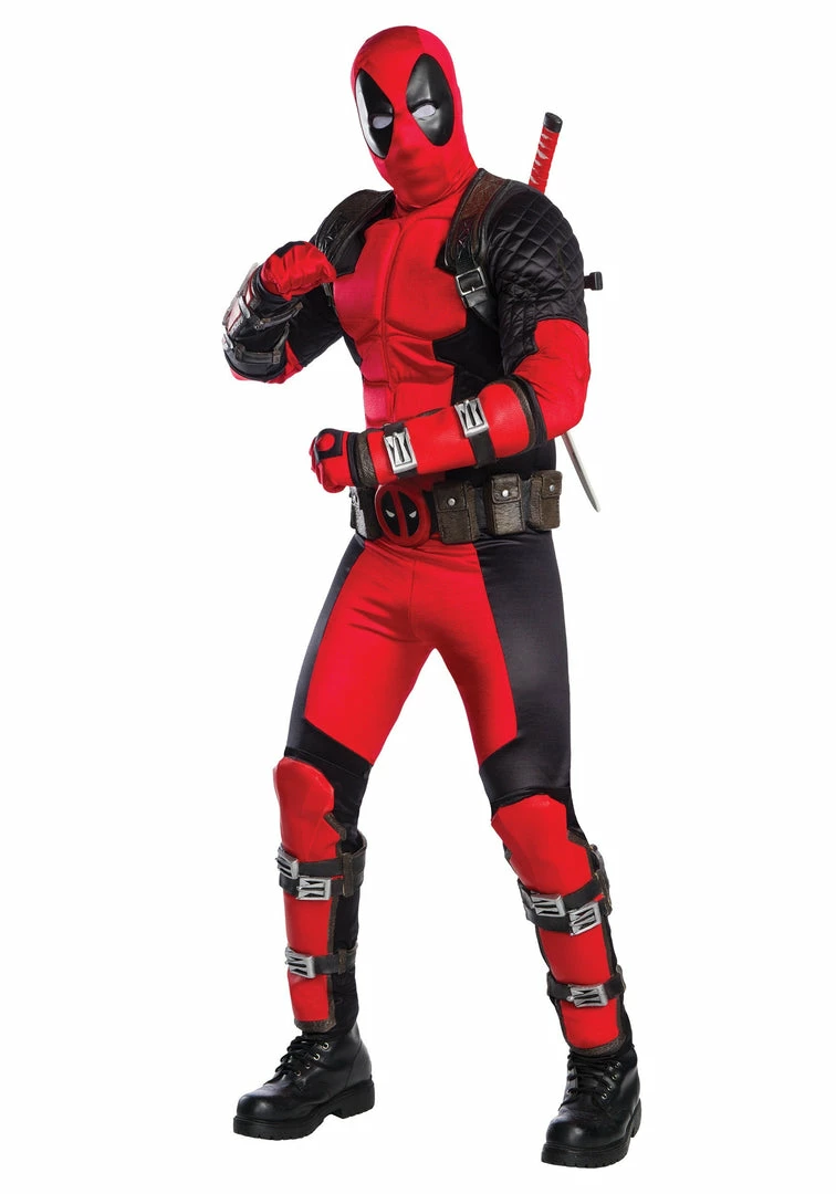 Deals ❤️ Halloweencostumes.com Men's Grand Heritage Deadpool Costume 👏 1 Halloweencostumes.com Men's Grand Heritage Deadpool Costume