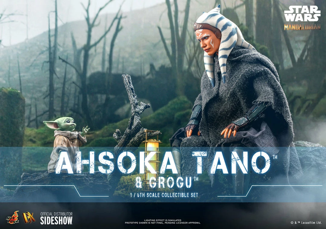 Outlet 🤩 Hot Toys Sixth Scale Collectible Figures Ahsoka Tano And Grogu Sixth Scale Figure Set 😍 2 Hot Toys Sixth Scale Collectible Figures Ahsoka Tano And Grogu Sixth Scale Figure Set