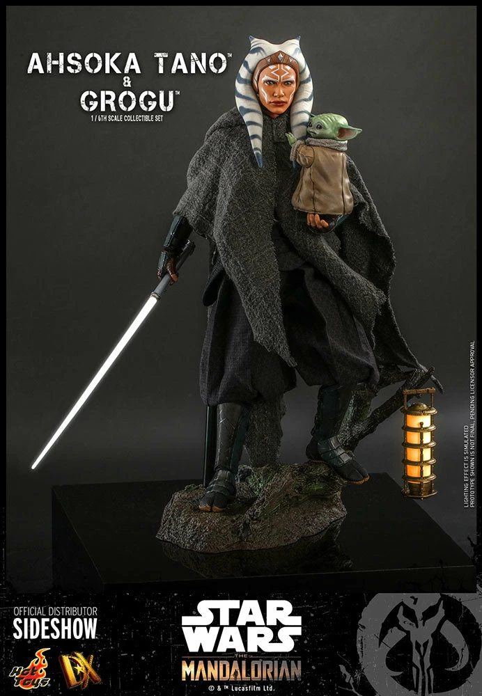 Outlet 🤩 Hot Toys Sixth Scale Collectible Figures Ahsoka Tano And Grogu Sixth Scale Figure Set 😍 3 Hot Toys Sixth Scale Collectible Figures Ahsoka Tano And Grogu Sixth Scale Figure Set