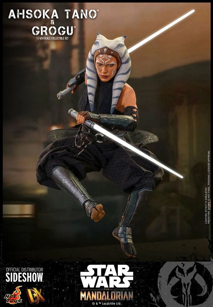 Outlet 🤩 Hot Toys Sixth Scale Collectible Figures Ahsoka Tano And Grogu Sixth Scale Figure Set 😍 16 Hot Toys Sixth Scale Collectible Figures Ahsoka Tano And Grogu Sixth Scale Figure Set