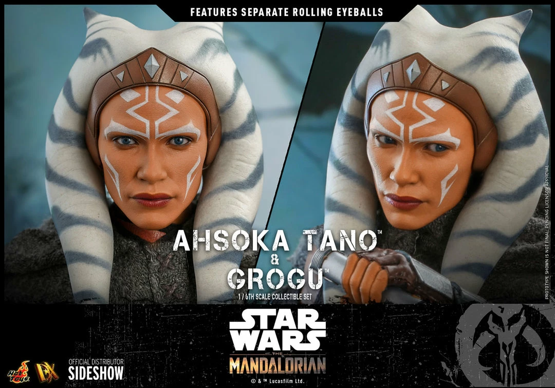Outlet 🤩 Hot Toys Sixth Scale Collectible Figures Ahsoka Tano And Grogu Sixth Scale Figure Set 😍 13 Hot Toys Sixth Scale Collectible Figures Ahsoka Tano And Grogu Sixth Scale Figure Set
