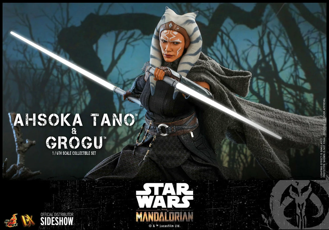 Outlet 🤩 Hot Toys Sixth Scale Collectible Figures Ahsoka Tano And Grogu Sixth Scale Figure Set 😍 12 Hot Toys Sixth Scale Collectible Figures Ahsoka Tano And Grogu Sixth Scale Figure Set
