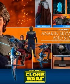 Hot Toys Anakin Skywalker And STAP Sixth Scale Figure Set