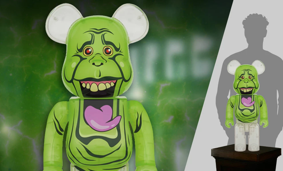 Brand new ✨ Ghostbusters Be@rbrick Slimer (Green Ghost) 1000% Bearbrick By Medicom Toy 💯 1 Ghostbusters Be@rbrick Slimer (Green Ghost) 1000% Bearbrick By Medicom Toy