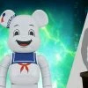 Ghostbusters Be@rbrick Stay Puft Marshmallow Man (White Chrome Version) 1000% Bearbrick By Medicom Toys 27.55"