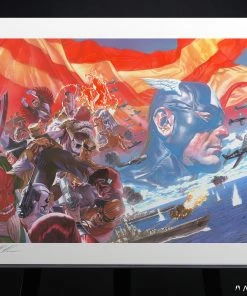 Art Work Murals & Prints Captain America: Winter In America Art Print By Alex Ross Art