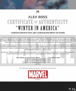 Art Work Murals & Prints Captain America: Winter In America Art Print By Alex Ross Art