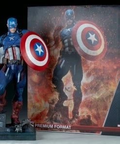 Captain America Premium Format™ Figure By Sideshow Collectibles Limited Edition