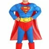 Fun.com Classic Superman Deluxe Costume For Kids Cosplay, Halloween Costumes