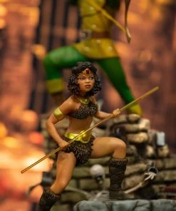 SIDESHOW COLLECTIBLES Dungeons & Dragons Diana The Acrobat Statue By Iron Studios Includes Diorama Base