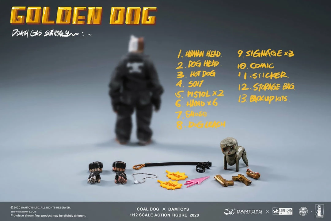 Best Pirce ๐ Golden ๐ Dog Action Figure By Damtoys 1:12 Scale - Damtoys X Coal ๐ Dog SIDESHOW COLLECTIBLES ๐ฏ 13 Golden Dog Action Figure By Damtoys 1:12 Scale - Damtoys X Coal Dog SIDESHOW COLLECTIBLES