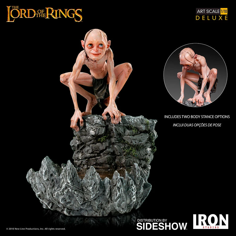 Discount 🔥 SIDESHOW COLLECTIBLES Gollum Deluxe 1:10 Scale Statue By Iron Studios The Lord Of The Rings - Art Scale 1:10 Sideshow 👏 2 SIDESHOW COLLECTIBLES Gollum Deluxe 1:10 Scale Statue By Iron Studios The Lord Of The Rings - Art Scale 1:10 Sideshow