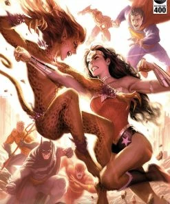 Wonder Woman Vs Cheetah Fine Art Print By Artist Alex Garner. Art Print By Sideshow Collectibles