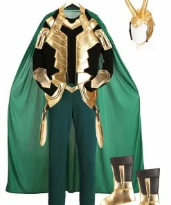 Halloweeencostumes.com Cosplay, Halloween Costumes Marvel Loki Premium Costume For Men