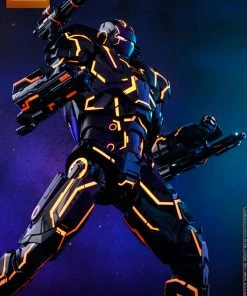 Avengers Earth's Heroes Neon Tech War Machine Sixth Scale Figure By Hot Toys Movie Masterpiece Series Diecast - Iron Man 2