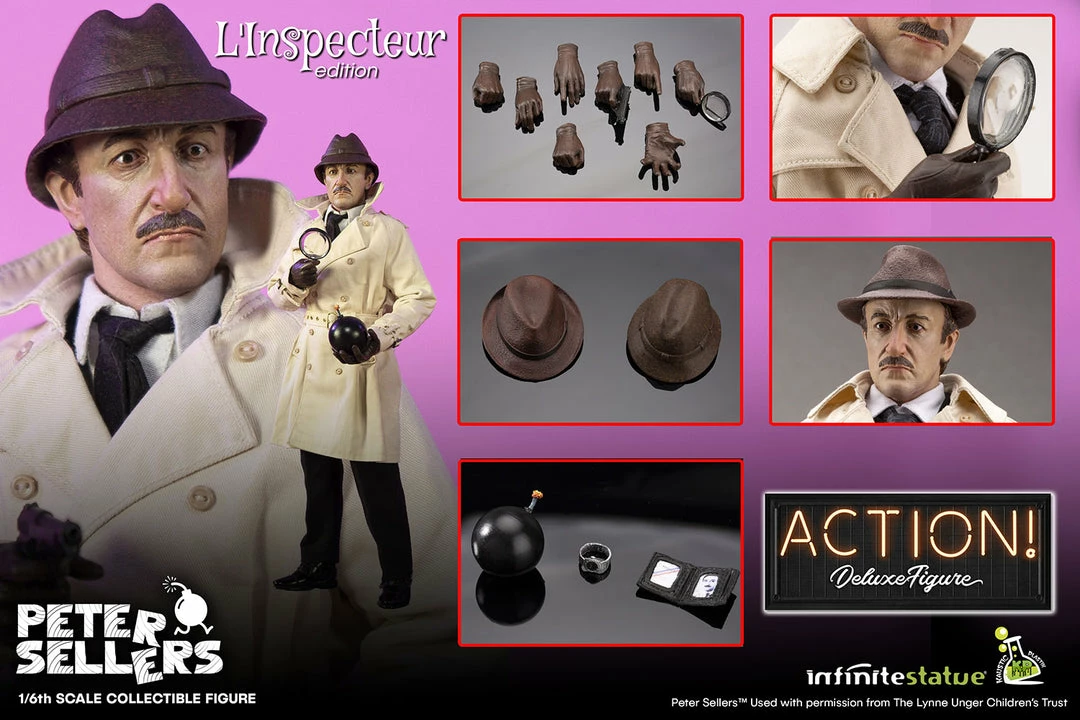 Promo 😍 Sixth Scale Collectible Figures Peter Sellers (L’Inspecteur Edition) Sixth Scale Figure By Infinite Statue ✔️ 6 Sixth Scale Collectible Figures Peter Sellers (L’Inspecteur Edition) Sixth Scale Figure By Infinite Statue