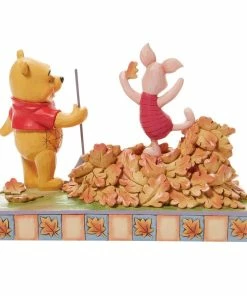 Pooh And Piglet Fall Figurine By Enesco, LLC Disney Traditions - Jumping Into Fall