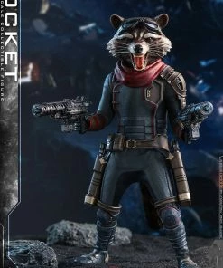 Avengers Earth's Heroes Rocket Sixth Scale Figure By Hot Toys Avengers: Endgame - Movie Masterpiece Series Guardians Of The Galaxy