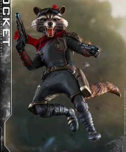 Avengers Earth's Heroes Rocket Sixth Scale Figure By Hot Toys Avengers: Endgame - Movie Masterpiece Series Guardians Of The Galaxy