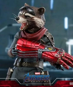 Avengers Earth's Heroes Rocket Sixth Scale Figure By Hot Toys Avengers: Endgame - Movie Masterpiece Series Guardians Of The Galaxy