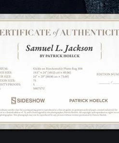 Samuel L. Jackson Art Print By Sideshow Collectibles By Renowned Photographer Patrick Hoelck.