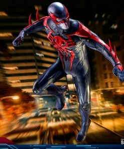 Sixth Scale Collectible Figures Spider-Man (Spider-Man 2099 Black Suit) Sixth Scale Figure By Hot Toys Video Game Masterpiece Series