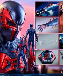 Sixth Scale Collectible Figures Spider-Man (Spider-Man 2099 Black Suit) Sixth Scale Figure By Hot Toys Video Game Masterpiece Series