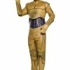 Halloweeencostumes.com Star Wars C-3PO Adult Costume Cosplay, Halloween Costumes