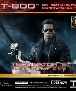 SIDESHOW COLLECTIBLES Terminator T-800 On Motorcycle Statue By DarkSide Collectibles Studio 1:4 Scale - Limited Signature Edition