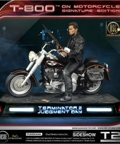 SIDESHOW COLLECTIBLES Terminator T-800 On Motorcycle Statue By DarkSide Collectibles Studio 1:4 Scale - Limited Signature Edition