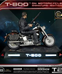 SIDESHOW COLLECTIBLES Terminator T-800 On Motorcycle Statue By DarkSide Collectibles Studio 1:4 Scale - Limited Signature Edition