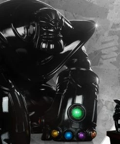 UNRULY INDUSTRY Thanos (Infinity-Sized) Gloss Black Edition Designer Collectible Toy By Unruly Industries™ By Joe DellaGatta