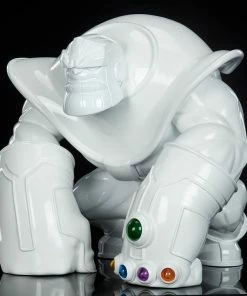 Thanos (Infinity-Sized) Gloss White Edition Designer Collectible Toy By Unruly Industries™ By Joe DellaGatta