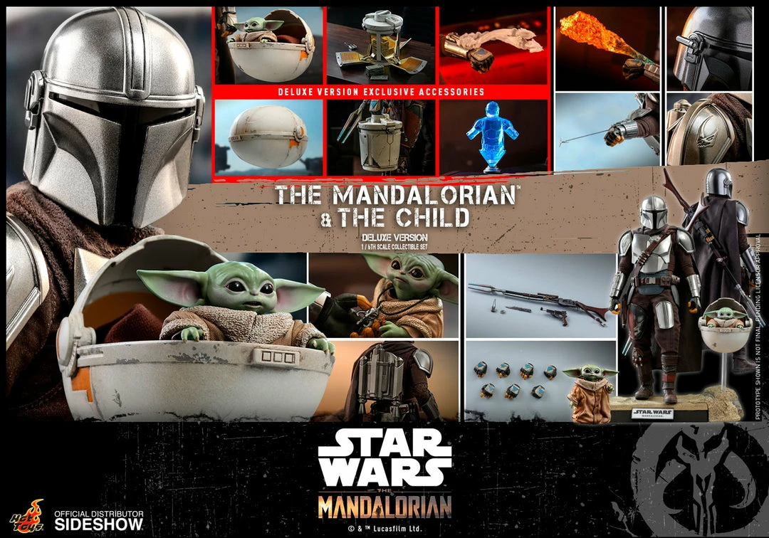 Cheapest 🔥 Hot Toys The Mandalorian And The Child (Deluxe) Collectible Set Star Wars ⌛ 22 Hot Toys The Mandalorian And The Child (Deluxe) Collectible Set Star Wars