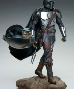 Premium Collection The Mandalorian™ And Grogu™ Premium Format™ Figure By Sideshow Collectibles