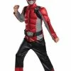 Fun.com Power Rangers Beast Morphers Kids Red Ranger Classic Cosplay Halloween Costume