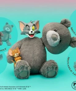 Tom And Jerry Plush Teddy Bear (Charcoal Gray) Collectible Figure By Soap Studio