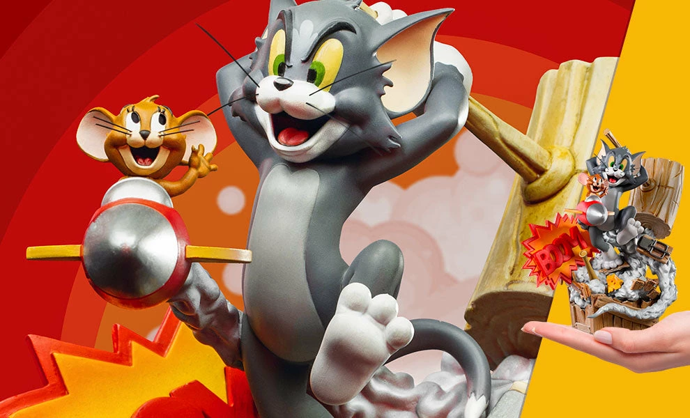Flash Sale 🎁 Tom & Jerry Statue By Iron Studios Prime Scale 1:3 😍 1 Tom & Jerry Statue By Iron Studios Prime Scale 1:3