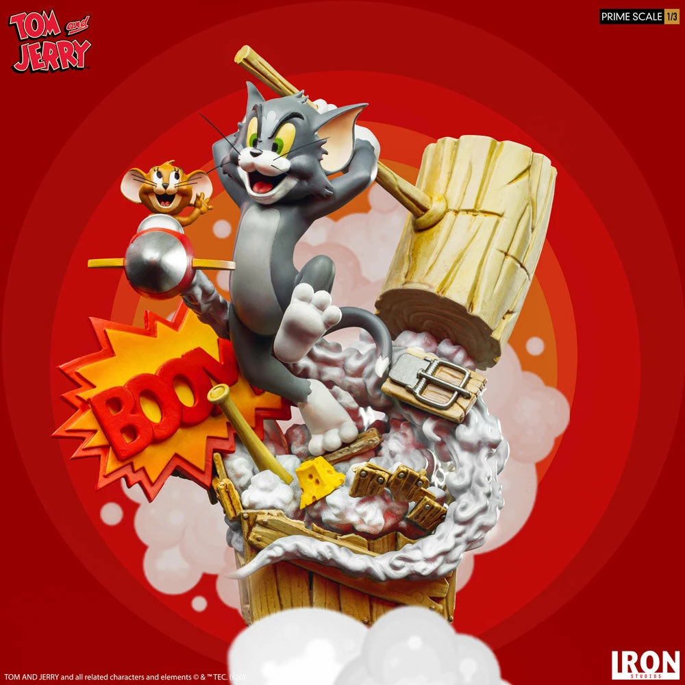 Flash Sale 🎁 Tom & Jerry Statue By Iron Studios Prime Scale 1:3 😍 4 Tom & Jerry Statue By Iron Studios Prime Scale 1:3
