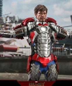 Tony Stark (Mark V Suit Up Version) Deluxe Sixth Scale Figure By Hot Toys Movie Masterpiece Series – Iron Man 2