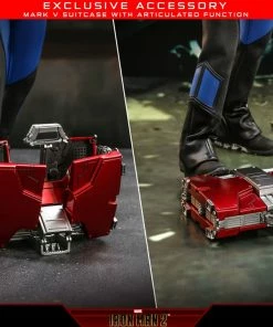 Tony Stark (Mark V Suit Up Version) Deluxe Sixth Scale Figure By Hot Toys Movie Masterpiece Series – Iron Man 2