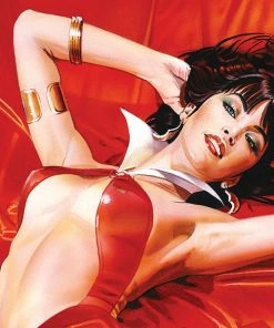 Vampirella: Roses For The Dead Fine Art Print By Renowned Comic Book Artist Mike Mayhew. Art Print By Sideshow Collectibles Art Work Murals & Prints