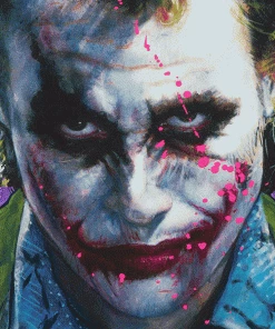 Hot Pop Cultures Store Art Work Murals & Prints Why So Serious? XL Deluxe Diamond Dust Fine Art Print By Acclaimed Artist Olivia De Berardinis. Art Print By Ozone Productions