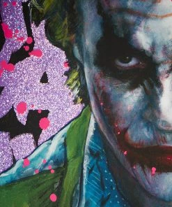 Hot Pop Cultures Store Art Work Murals & Prints Why So Serious? XL Deluxe Diamond Dust Fine Art Print By Acclaimed Artist Olivia De Berardinis. Art Print By Ozone Productions