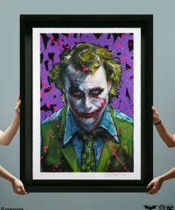 Hot Pop Cultures Store Art Work Murals & Prints Why So Serious? XL Deluxe Diamond Dust Fine Art Print By Acclaimed Artist Olivia De Berardinis. Art Print By Ozone Productions