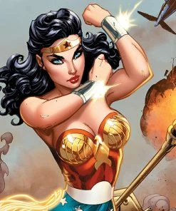 Wonder Woman #750: WWII Art Print By J. Scott Campbell Sideshow Collectibles Art Work Murals & Prints
