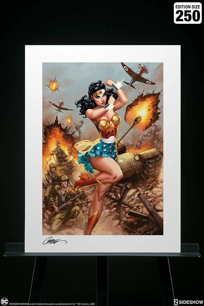 Discount 🔔 Wonder 👩 Woman #750: WWII Art Print By J. Scott Campbell Sideshow Collectibles Art Work Murals & Prints ✨ 2 Wonder Woman #750: WWII Art Print By J. Scott Campbell Sideshow Collectibles Art Work Murals & Prints